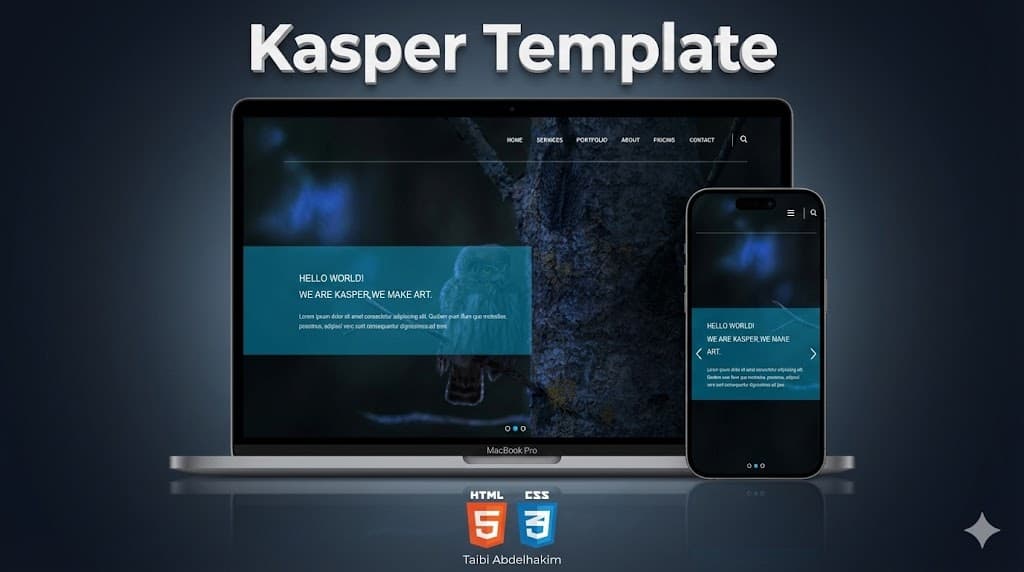 Screenshot of Kasper Template