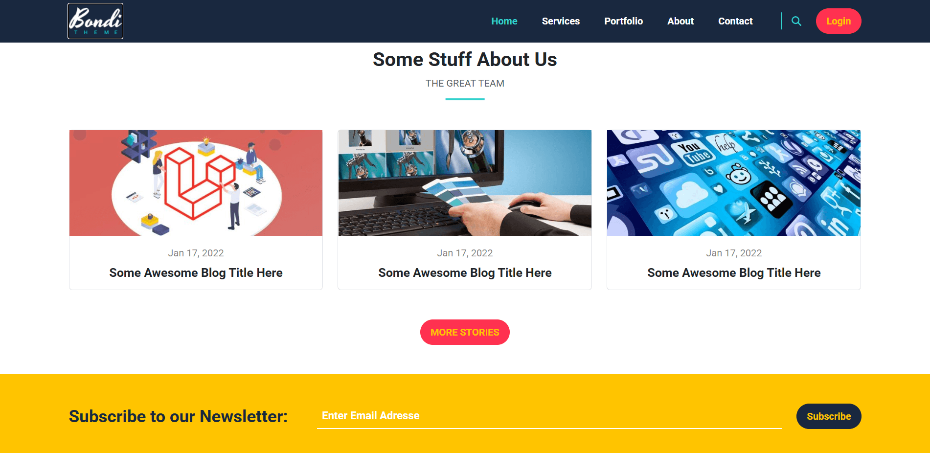 Bondi Template Screenshot 7