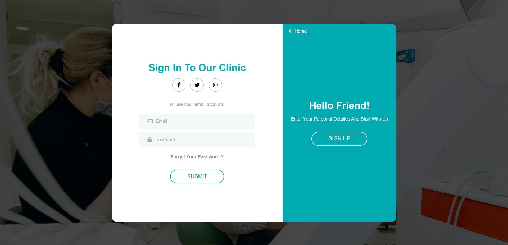 Login and Register Pages Screenshot 3